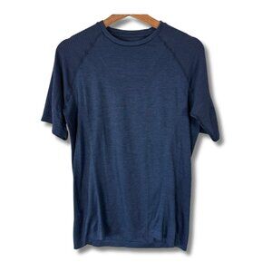 ALO Yoga Navy Blue Short Sleeve Tee